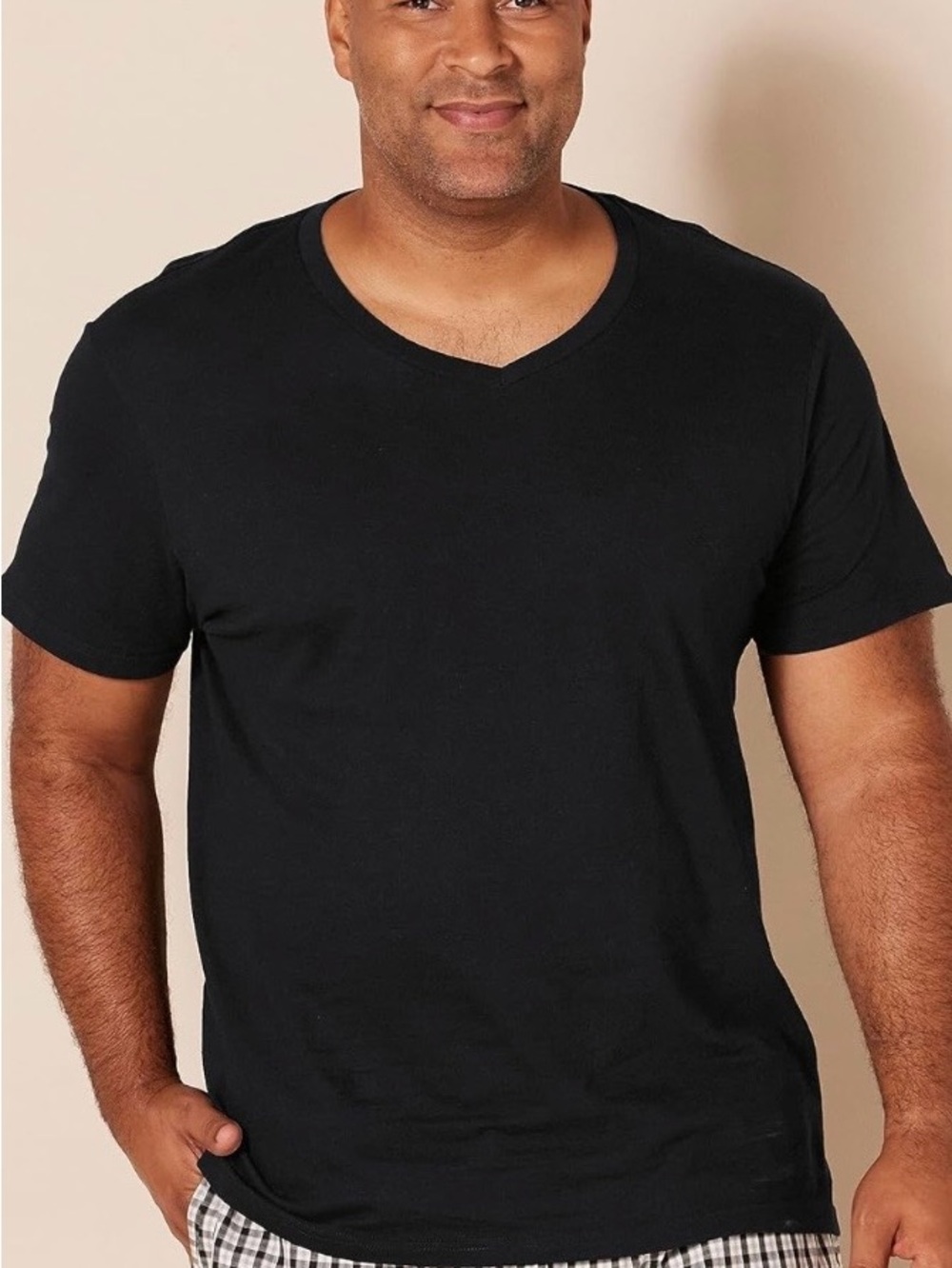 Amazon Essentials Black V-Neck Short Sleeve Tee- Bundle of 9 shirts